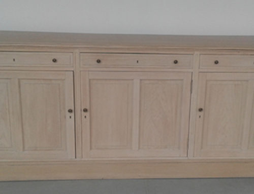 Zandstralen en tinten buffetkast School Tervuren